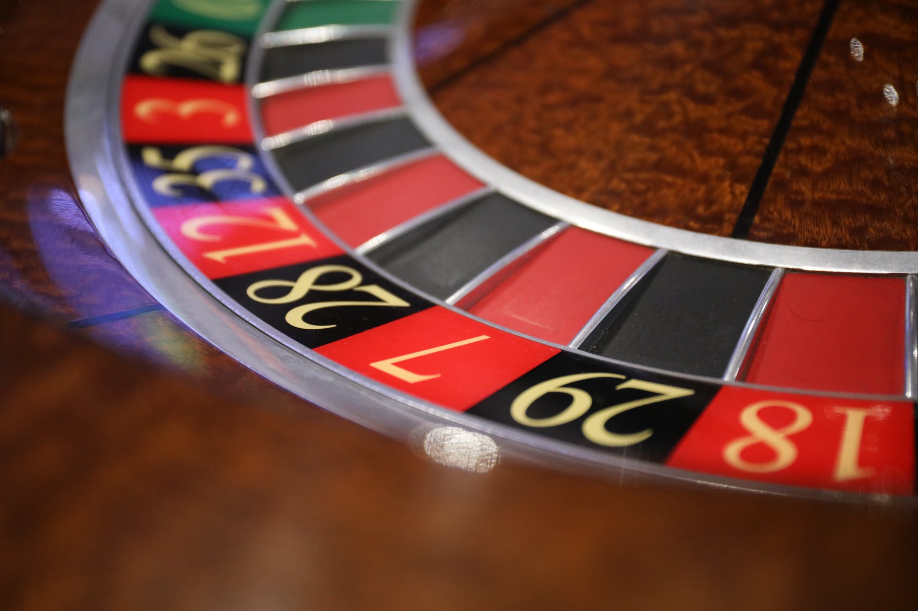close up shot of a roulette wheel