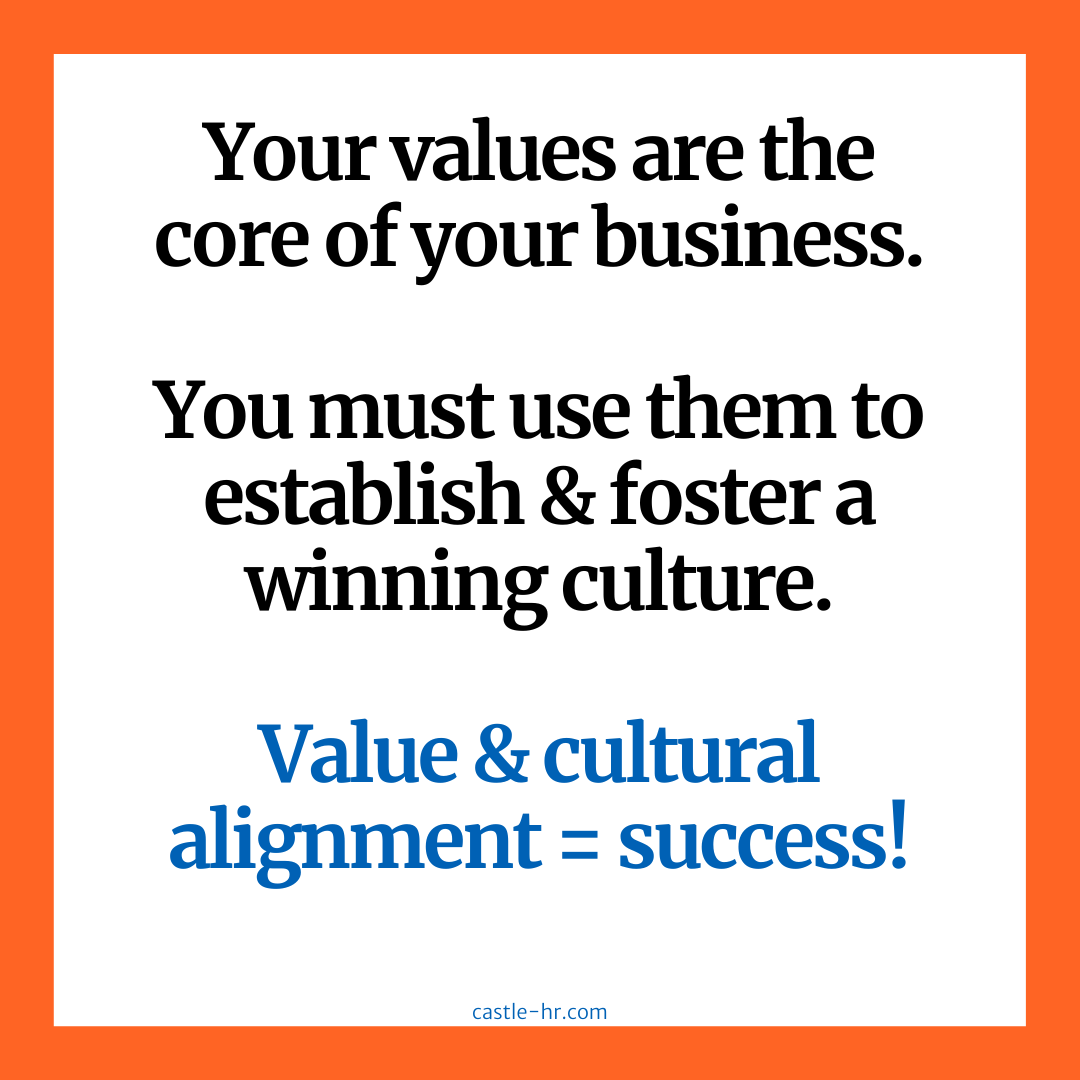 Values And Comoany Culture - Castle HR