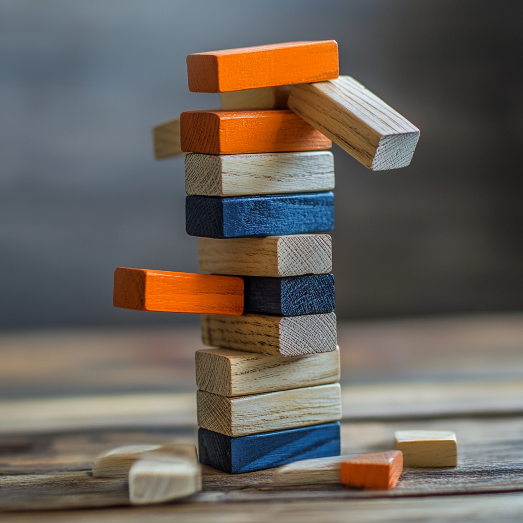 employee jenga tower